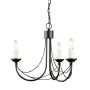 Elstead Lighting CARISBROOKE CB3 BLACK żyrandol 3x60W/E14 