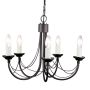Elstead Lighting CARISBROOKE CB5 BLACK żyrandol 5x60W/E14 