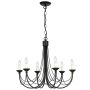 Elstead Lighting CARISBROOKE CB6 BLACK żyrandol 6x60W/E14 