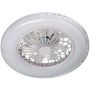 Polux EGYPT 341297 wentylator 48W + 15W/LED 5300lm 3000K-4000K-6500K IP20
