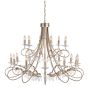 Elstead Lighting CHRISTINA CRT18 SIL/GOLD żyrandol 18x60W/E14 