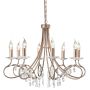Elstead Lighting CHRISTINA CRT8 SILVER/GOLD żyrandol 8x60W/E14 