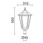 Novolux ELITE 6 096Q-G05X1A-02 IP43 Oprawa do latarni 1x70W/E27
