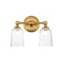 Feiss Hugeunot Lake FE-HUGOLAKE2BATH-BB kinkiet 2x3.5W/G9  IP44