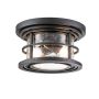 Feiss Lighthouse FE-LIGHTHOUSE-F-BLK plafon sufitowy 2x40W/E27  IP44