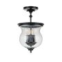 Feiss Pickering Lane FE-PICKERING-LANE-SF-BLK lampa sufitowa 3x40W/E14  