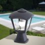 Fumagalli Disma FMG-DISMA-ROBY-BLK słupek ogrodowy 1x23W/E27 IP55