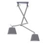 AZzardo ZYTA 2S PENDANT ALU AZ2301+AZ2601 lampa wisząca 2x60W/E27