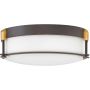 Hinkley Lighting Colbin HK-COLBIN-F-M-OZ plafon sufitowy 3x60W/E27  