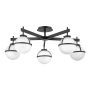 Hinkley Hollis HK-HOLLIS-5-O-BK lampa sufitowa 5x40W/E14  ip44
