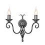 Elstead Lighting HARLECH HR2A BLACK kinkiet 2x60W/E14 