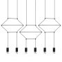King Home FLUSSO LINE JD0032-6P lampa wisząca 6x3W/G9 3000K IP20