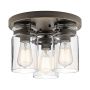 Kichler BRINLEY KL/BRINLEY/F OZ plafon sufitowy 3x60W/E27 