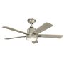 Kichler Colerne KLF-COLERNE-52-BN wentylator 1x10W/LED 3000K IP20