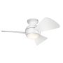 Kichler Sola KLF-SOLA-34-WHT wentylator 1x10W/LED 3000K IP23