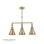 Laura Ashley Rufus 3756149-Q lampa wisząca 3x60W/E27 IP20