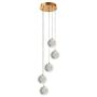 Light Prestige Brillant LP-3303/5P GD lampa wisząca 5x28W/LED 2220lm 3000K-6000K IP20