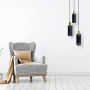 Light Prestige Tirana LP-945/3P BK lampa wisząca 3x60W/E27 IP20