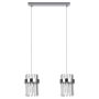 Light Prestige Vetro LP-2910/2L CH lampa wisząca 2x10W/E14 IP20