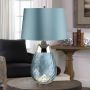Elstead Lighting Lena LENA-TL-L-BLUE lampka stołowa 1x60W/E27+7W/GU10 3000K 