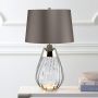 Elstead Lighting LENA SMALL LENA-TL-S-SMOKE lampka stołowa 1X7W/GU10+1x60W/E27