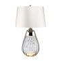 Elstead Lighting LENA SMALL LENA-TL-S-SMOKE-OWSS lampka stołowa 1X7W/GU10+1x60W/E27