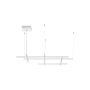 Luces Exclusivas TUMBES LE44472 lampa wisząca 1x83W/led 4847lm 3000k IP20
