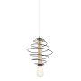 Italux MIRREN MDM-3932/1 BK+BRO Zwis sufitowy 1x40W/E27