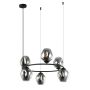 Italux ROXANE MDM-4045-6 BK+SG Zwis sufitowy 6x40W/E27