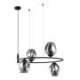 Italux ROXANE MDM-4046-4 BK+SG Zwis sufitowy 4x40W/E27