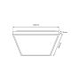 Milagro QUADRO ML7928 plafon sufitowy 3000K-6000K IP20