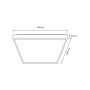 Milagro QUADRO ML7932 plafon sufitowy 3000K-6000K IP20