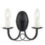 Elstead Lighting MINSTER MN2 BLACK kinkiet 2x60W/E14 