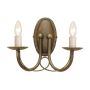 Elstead Lighting MINSTER MN2 BLK/GOLD kinkiet 2x60W/E14 