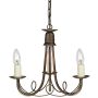 Elstead Lighting MINSTER MN3 BLK/GOLD żyrandol 3x60W/E14 
