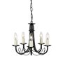 Elstead Lighting MINSTER MN5 BLACK żyrandol 5x60W/E14 