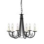 Elstead Lighting MINSTER MN6 BLACK żyrandol 6x60W/E14 