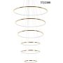 King Home RING SLIM MSE1501100164 lampa wisząca 130W/LED 10400lm 3000K 