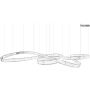 King Home WAVE MSE1501100200 lampa wisząca 103W/LED 8240lm 3000K 