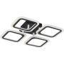Zuma Line STELLAR MS232040R-BK lampa sufitowa 4x30W/LED 2600lm 3000-6000k 