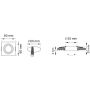 Zuma Line FINN OB2211CL02-B downlight wpuszczany 1x50W/GU10   