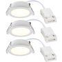 Nordlux Olea 2510400101 downlight wpuszczany 3 w zestawie 3x4.4w/led 345lm 2700k ip65