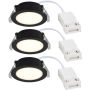 Nordlux Olea 2510400103 downlight wpuszczany 3 w zestawie 3x4.4w/led 345lm 2700k ip65