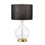 Elstead Lighting Orb ORB-CLEAR-AB-BLK lampka stołowa 1x60W/E27  