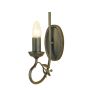 Elstead Lighting OLIVIA OV1 BLK/GOLD kinkiet 1x60W/E14 