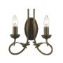 Elstead Lighting OLIVIA OV2 BLK/GOLD kinkiet 2x60W/E14 