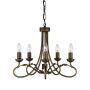 Elstead Lighting OLIVIA OV5 BLK/GOLD żyrandol 5x60W/E14 