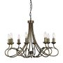 Elstead Lighting OLIVIA OV8 BLK/GOLD żyrandol 8x60W/E14 