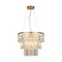 ZumaLine TIFANNY P17127-4-1GD lampa wisząca 4x40W/E14 IP20