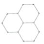 Light Prestige Geometric LP-0209/3C 4K plafon sufitowy 15x4W/LED 4000K IP44